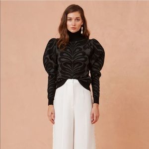 Keepsake the label knit black top